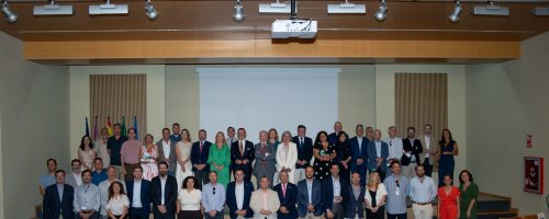 Foto de autoridades, socios y premiados